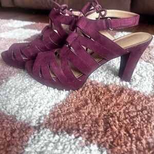 Naturalizer Purple Heeled Sandals